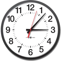 Analog 13" Clock Face Black Logo