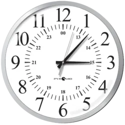 Analog 17" 12HR-24HR with Silver Bezel