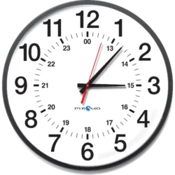 Analog 17in 12HR w-24HR Arial Face