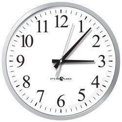 Synchronized 13" Analog Wall Clock