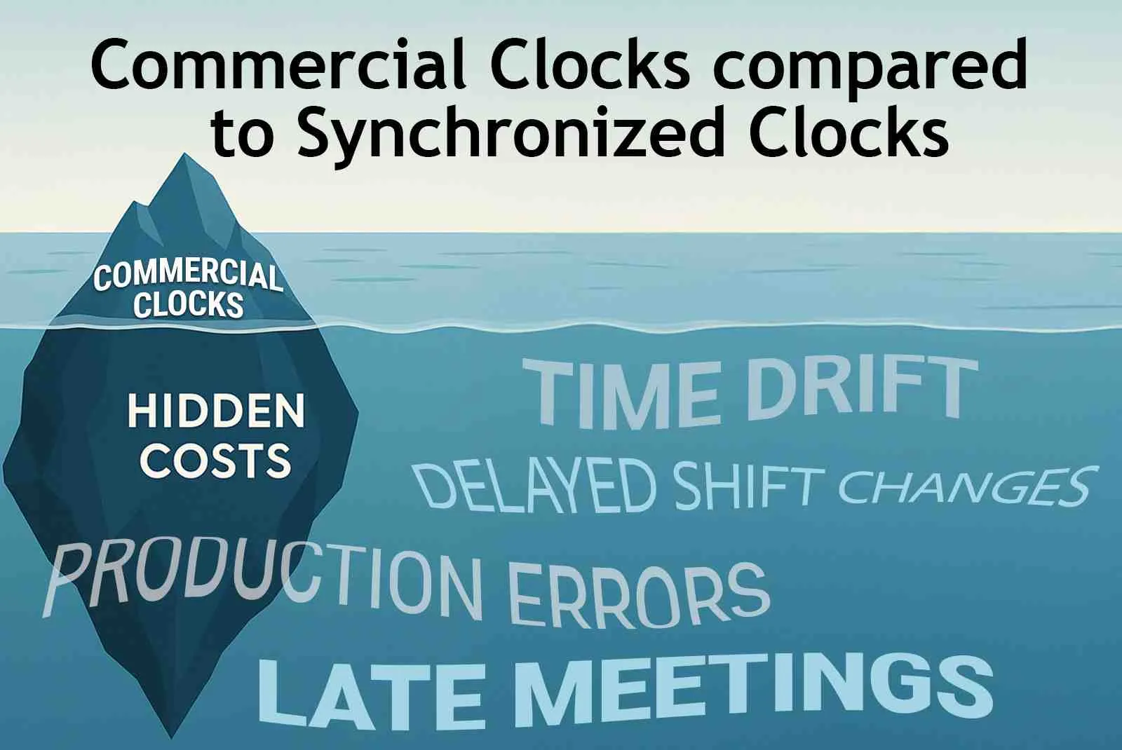 Commercial vs. Synchronized Clocks
